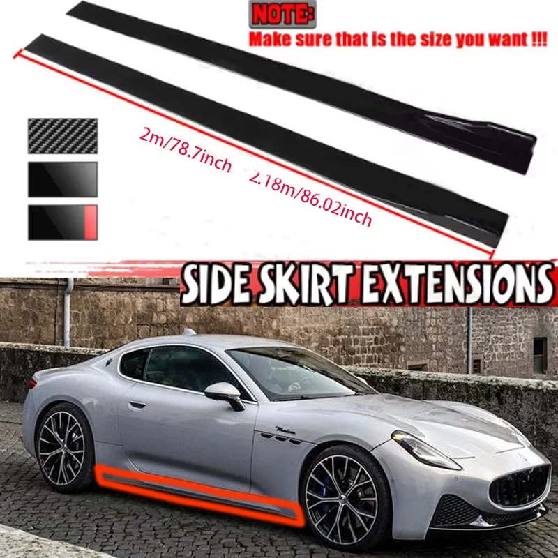 FOR Maserati GranTurismo 2M Car Side Skirt Extension Plate Lip Separator Bumper 2.18M Racing Side Spoiler
FOR Maserati GranTurismo 2M Car Side Skirt Extension Plate Lip Separator Bumper 2.18M Racing Side Spoiler