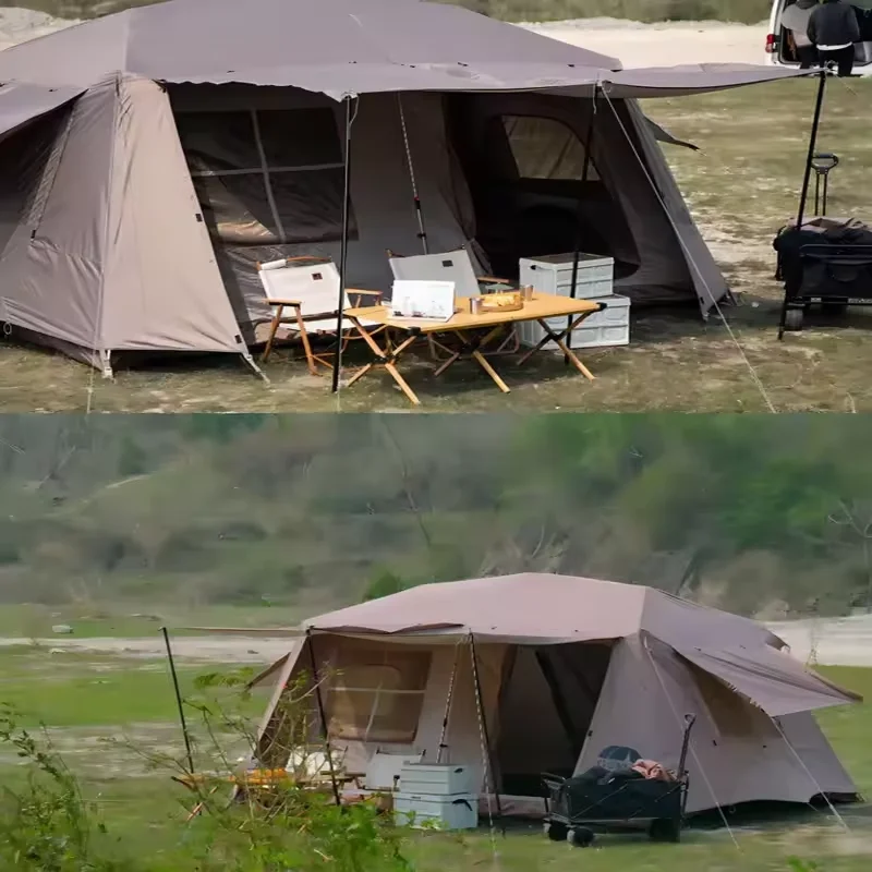 Outdoor Large-scale Fully Automatic Aluminum Pole Tent, Sunshade and Shade Canopy for 8-10 People, Rainproof and Mosquito-proof
Outdoor Large-scale Fully Automatic Aluminum Pole Tent, Sunshade and Shade Canopy for 8-10 People, Rainproof and Mosquito-proof