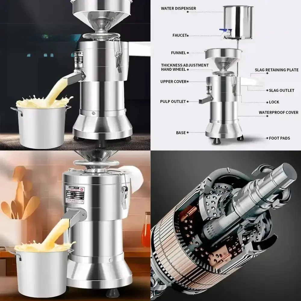 Commercial Soymilk Machine for Breakfast Shop Slurry Separation Refiner for Tofu Machine for Fully Automatic Household Small
Commercial Soymilk Machine for Breakfast Shop Slurry Separation Refiner for Tofu Machine for Fully Automatic Household Small