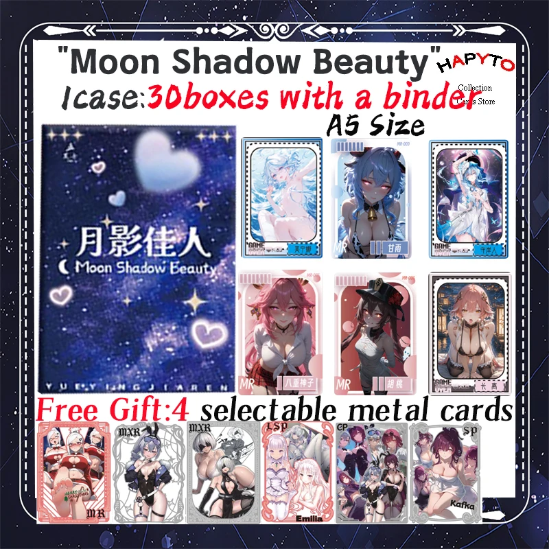 2025 Newest Moon Shadow Beauty A5 Size Waifu Boards Goddess Story Collection Card Swimsuit Bikini Booster Box Habbies Gift
2025 Newest Moon Shadow Beauty A5 Size Waifu Boards Goddess Story Collection Card Swimsuit Bikini Booster Box Habbies Gift
