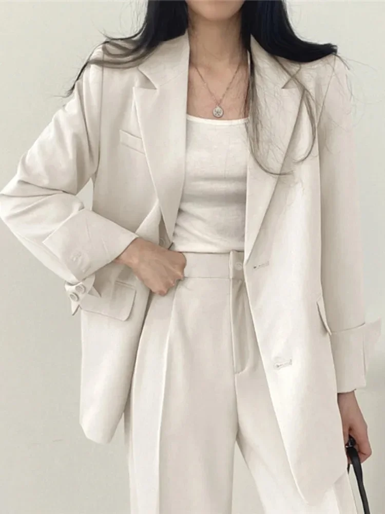 Korean Fashion Spring Women's Suits Casual Top Trousers 2 Piece Sets Womens Outfits Coats Slim Fit Blazers for Women Clothing
Korean Fashion Spring Women's Suits Casual Top Trousers 2 Piece Sets Womens Outfits Coats Slim Fit Blazers for Women Clothing