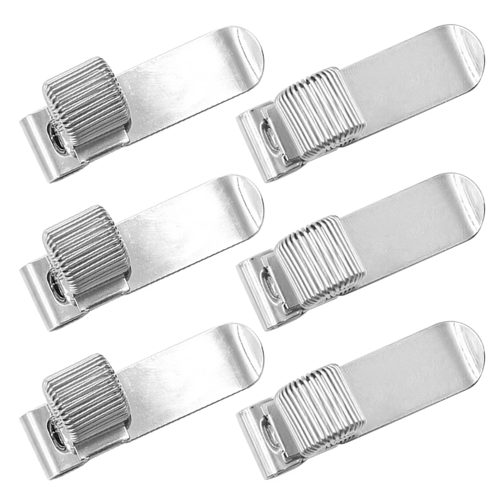 6pcs Metal Pen Clips Manganese Steel Notebook Journal Holder Lightweight Portable Desk School Office Supplies
6pcs Metal Pen Clips Manganese Steel Notebook Journal Holder Lightweight Portable Desk School Office Supplies