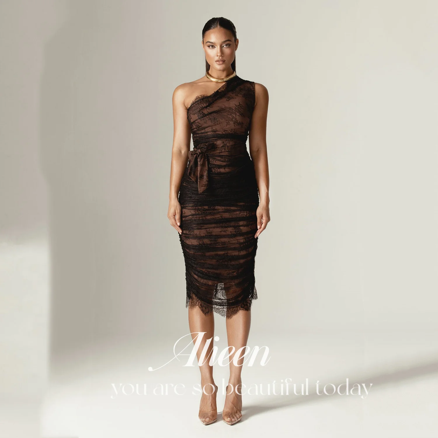 Aileen Lace Women Evening Dress Woman Wedding Party Dress Customized New in Dresses for Special Occasions Black One Shoulder
Aileen Lace Women Evening Dress Woman Wedding Party Dress Customized New in Dresses for Special Occasions Black One Shoulder