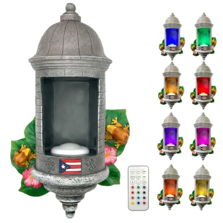 Puerto Rico Souvenirs, Puerto Rican Garita Wall Light with Remote Control, Puerto Rico El Morro Style Night Light Boricua Home
Puerto Rico Souvenirs, Puerto Rican Garita Wall Light with Remote Control, Puerto Rico El Morro Style Night Light Boricua Home