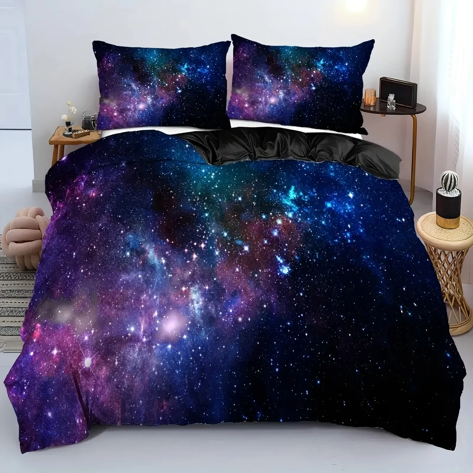Blue Purple Starry Sky 3D Printed Bed Set Soft Comfortable Dream Theme Duvet Cover For Kids Teens Adults Quilt Cover pillowcases
Blue Purple Starry Sky 3D Printed Bed Set Soft Comfortable Dream Theme Duvet Cover For Kids Teens Adults Quilt Cover pillowcases
