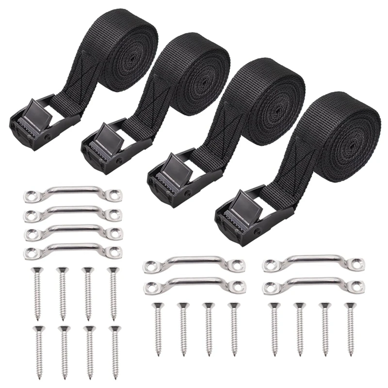 1Inch X 4Ft Battery Tie Down Strap Kit With Stainless Steel Cam Buckle, Bracket And Screws For Boats, Luggage Belt, Cars Durable
1Inch X 4Ft Battery Tie Down Strap Kit With Stainless Steel Cam Buckle, Bracket And Screws For Boats, Luggage Belt, Cars Durable
