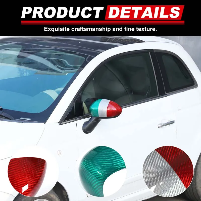 For Abarth 595 For Fiat 500 Tricolor Steering Cover Central control outlet Sticker Rearview mirror cover Fuel tank cap Trim
For Abarth 595 For Fiat 500 Tricolor Steering Cover Central control outlet Sticker Rearview mirror cover Fuel tank cap Trim