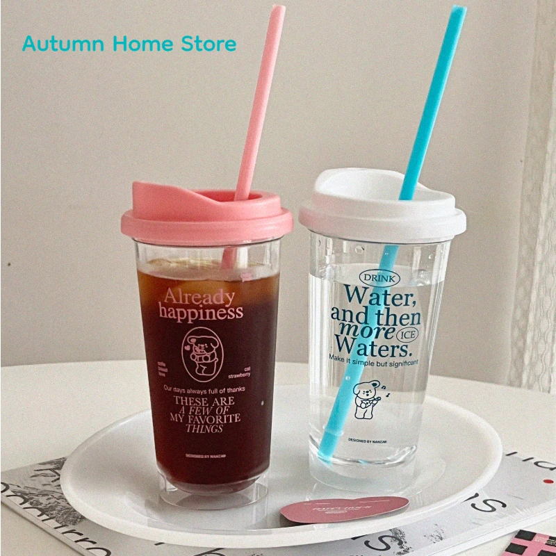 Original Dog Cup Summer Large Capacity Straw Water Cup Korean White Letter Portable Coffee Cup
Original Dog Cup Summer Large Capacity Straw Water Cup Korean White Letter Portable Coffee Cup