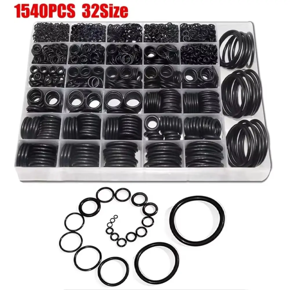 1540Pcs Metric O Rings Oil Resistant Nitrile Rubber O-Rings Assortment Kit High Temperature Resistant Washers Plumbing Repair
1540Pcs Metric O Rings Oil Resistant Nitrile Rubber O-Rings Assortment Kit High Temperature Resistant Washers Plumbing Repair
