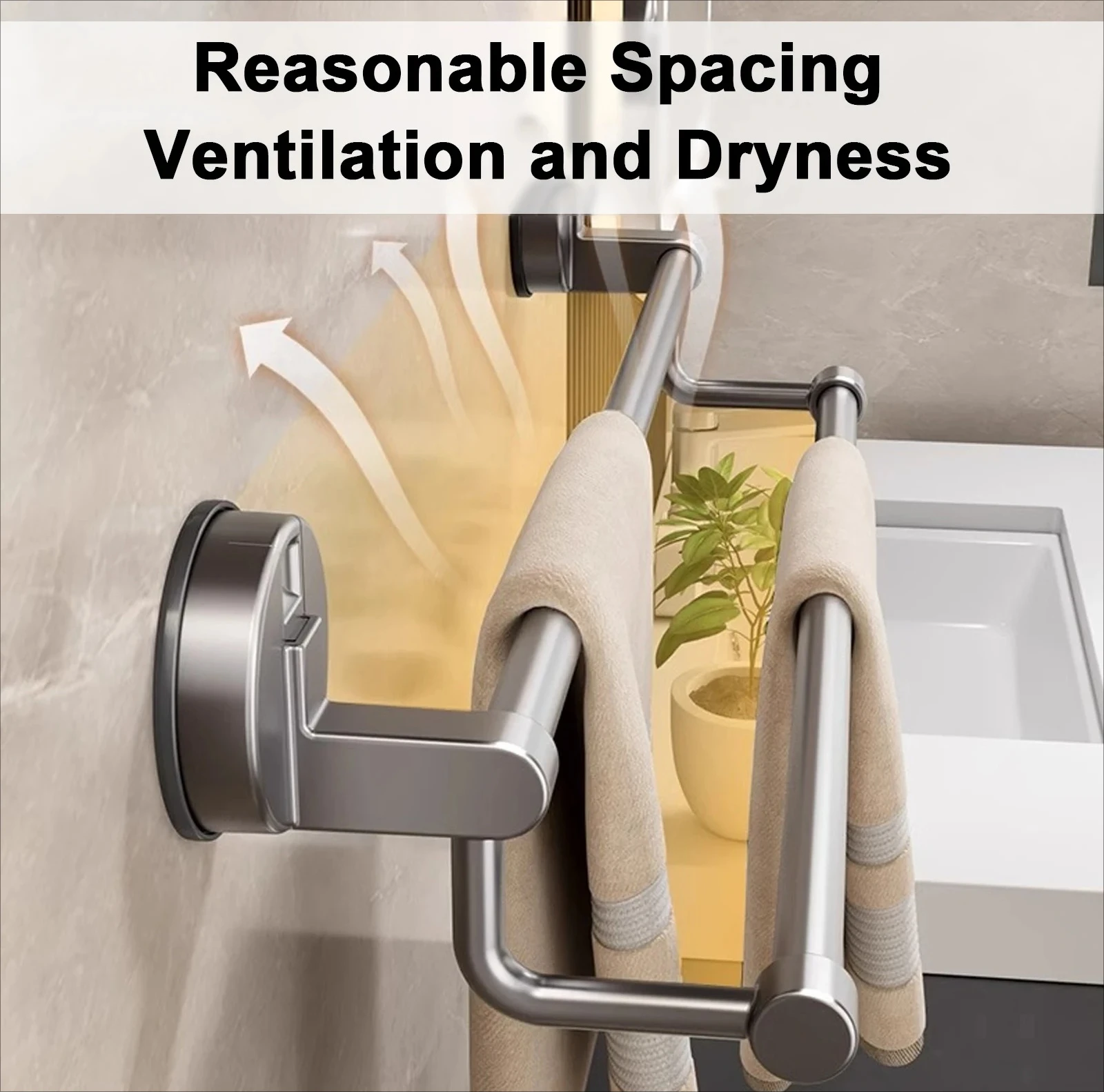 30/40/50cm Suction Cup Bathroom Hand Towel Rack Towel Holder Wall Mount No Drill Mount Towel Bar Double Bar 2 Tier Apartment
30/40/50cm Suction Cup Bathroom Hand Towel Rack Towel Holder Wall Mount No Drill Mount Towel Bar Double Bar 2 Tier Apartment