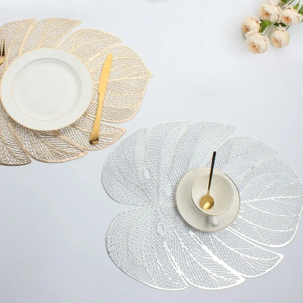3pcs Hollow Leaf Shape Placemat Anti-stain Heat Resistant Tableware Pad Anti Slip Oil-proof Table Mat Kitchen
3pcs Hollow Leaf Shape Placemat Anti-stain Heat Resistant Tableware Pad Anti Slip Oil-proof Table Mat Kitchen