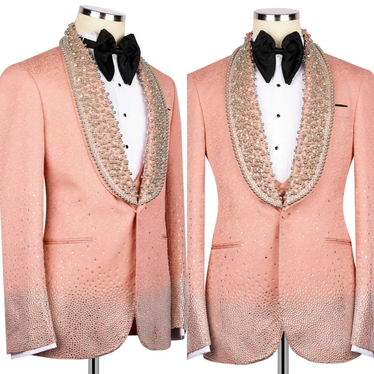 Stylish Crystals Wedding Suits For Men 2 Piece Sets Shawl Lapel Groom Wedding Tuxedos Customized Formal Party
Stylish Crystals Wedding Suits For Men 2 Piece Sets Shawl Lapel Groom Wedding Tuxedos Customized Formal Party