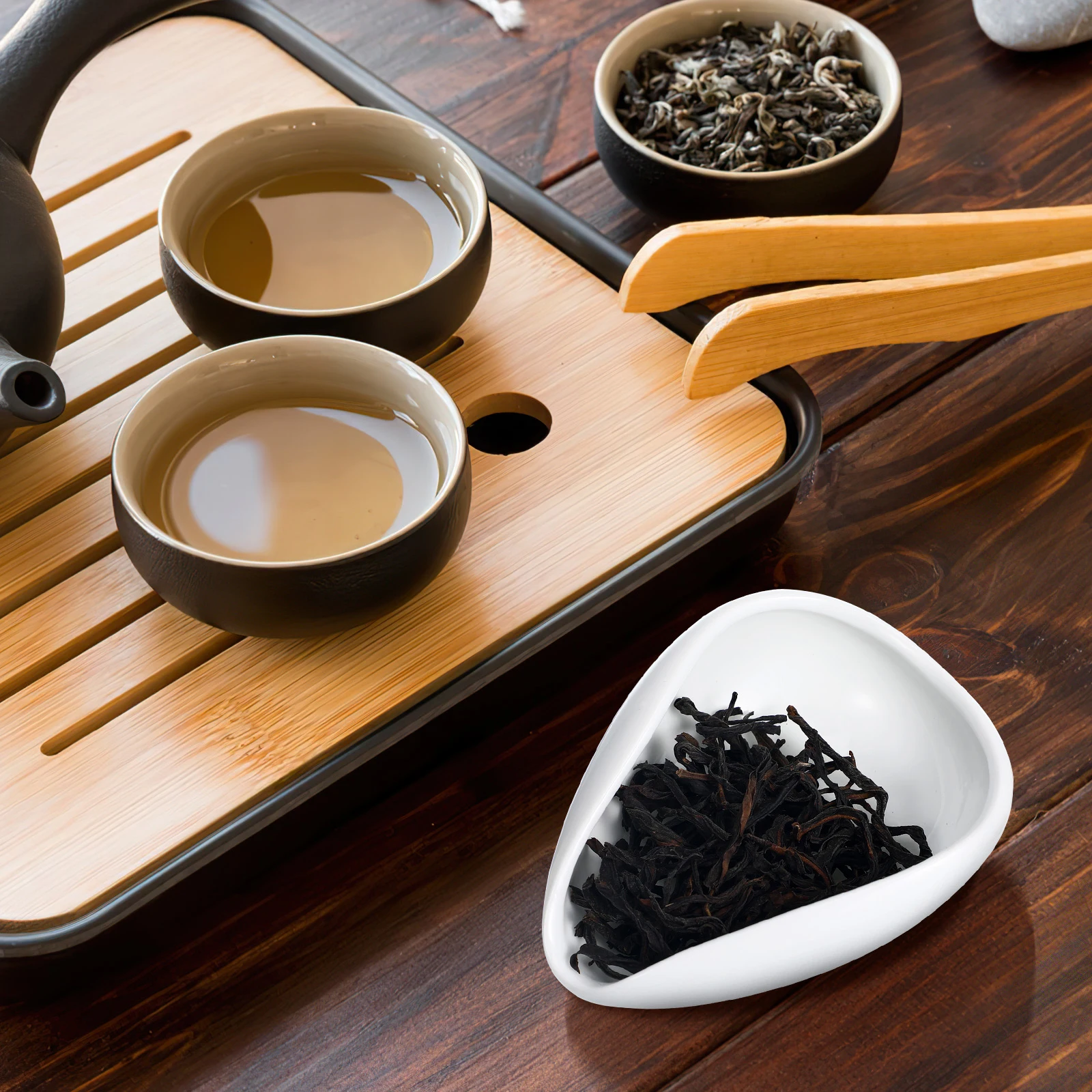 Retro Tea Set Traditional Chinese Porcelain Coffee Beans Tray Dosing Cup Bamboo Scoop Small Preparation Ceremony
Retro Tea Set Traditional Chinese Porcelain Coffee Beans Tray Dosing Cup Bamboo Scoop Small Preparation Ceremony