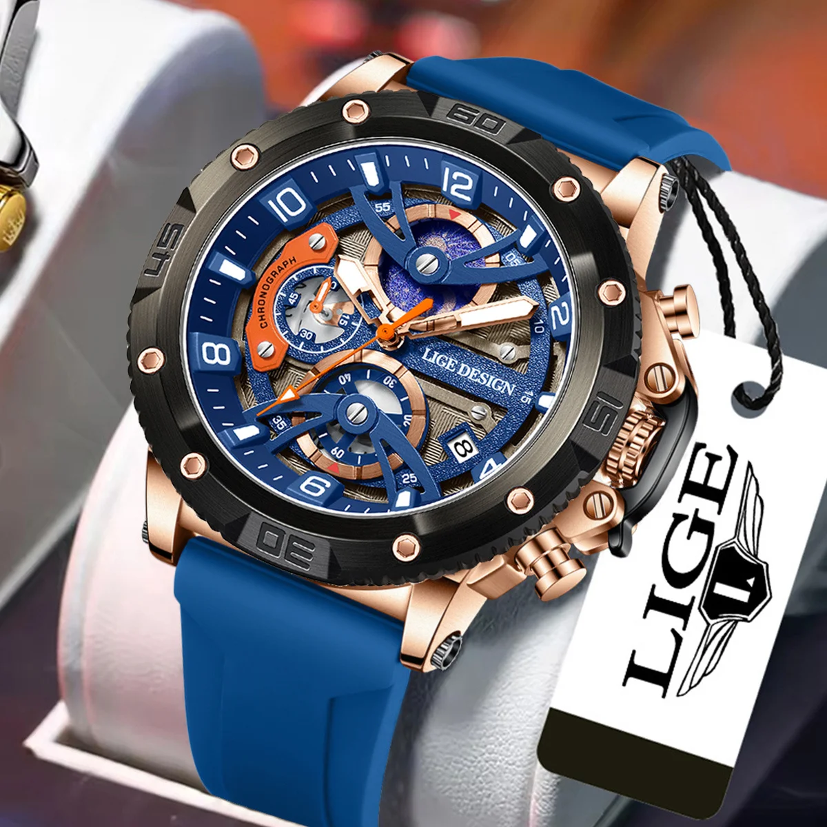 LIGE New Sports Man Watch Top Brand Luxury Silicone Chronograph Military Quartz Wristwatches Waterproof Luminous Watches for Men
LIGE New Sports Man Watch Top Brand Luxury Silicone Chronograph Military Quartz Wristwatches Waterproof Luminous Watches for Men