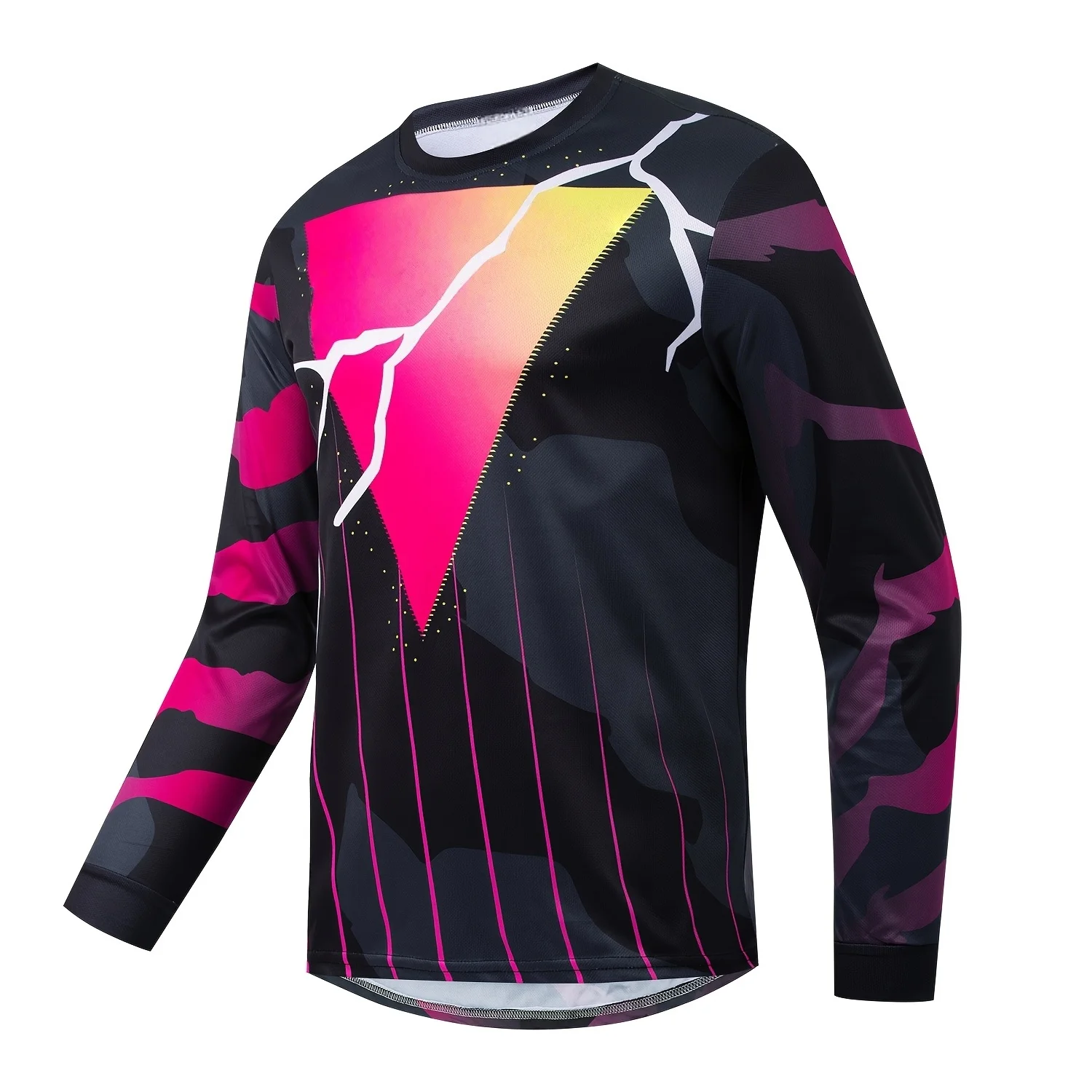 2026 new men's off-road motorcycle sports shirt - breathable polyester long sleeves with heat transfer printing pattern, striped
2026 new men's off-road motorcycle sports shirt - breathable polyester long sleeves with heat transfer printing pattern, striped