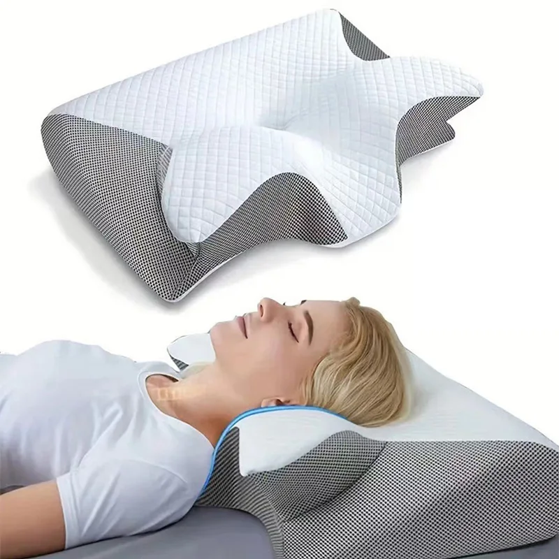 Butterfly Memory Foam Neck Pillow Slow Rebound Cervical Orthopedic Sleep Pillow Comfortable Neck Support Bed Pillow For Sleeping
Butterfly Memory Foam Neck Pillow Slow Rebound Cervical Orthopedic Sleep Pillow Comfortable Neck Support Bed Pillow For Sleeping