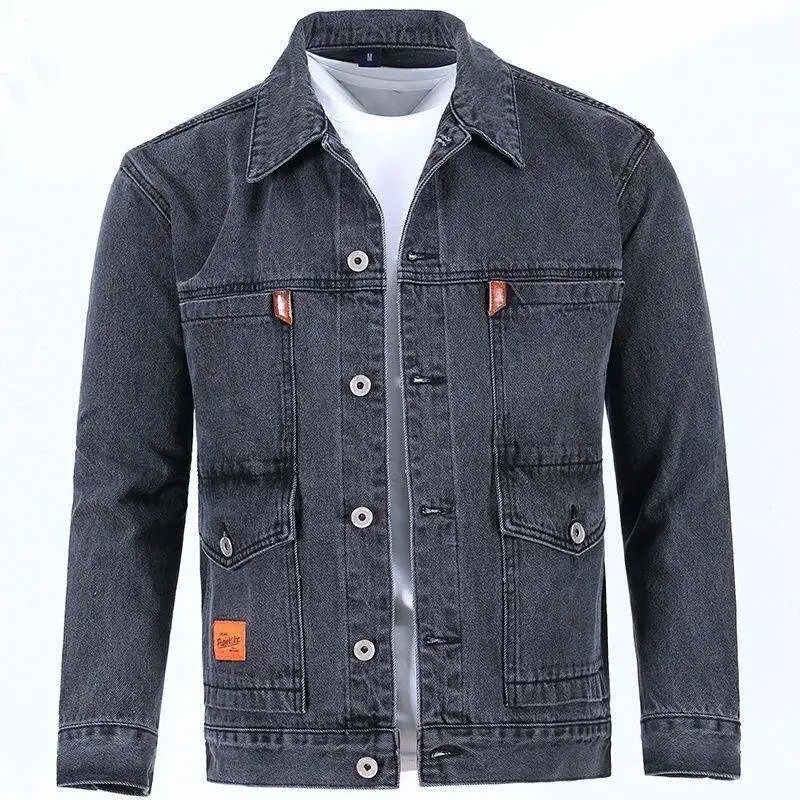 Menswear Casual Style Long Sleeve Jeans Jacket Outerwear Resistant to Wear for Working Men Spring Autumn Loose Fit Jeans Jacket
Menswear Casual Style Long Sleeve Jeans Jacket Outerwear Resistant to Wear for Working Men Spring Autumn Loose Fit Jeans Jacket