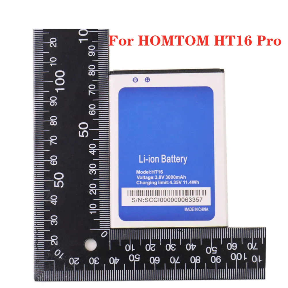100% New 3000mAh Battery For HOMTOM HT16 Pro HT16Pro HT16S Mobile Phone High Quality Replacement Baterij Batterie
100% New 3000mAh Battery For HOMTOM HT16 Pro HT16Pro HT16S Mobile Phone High Quality Replacement Baterij Batterie