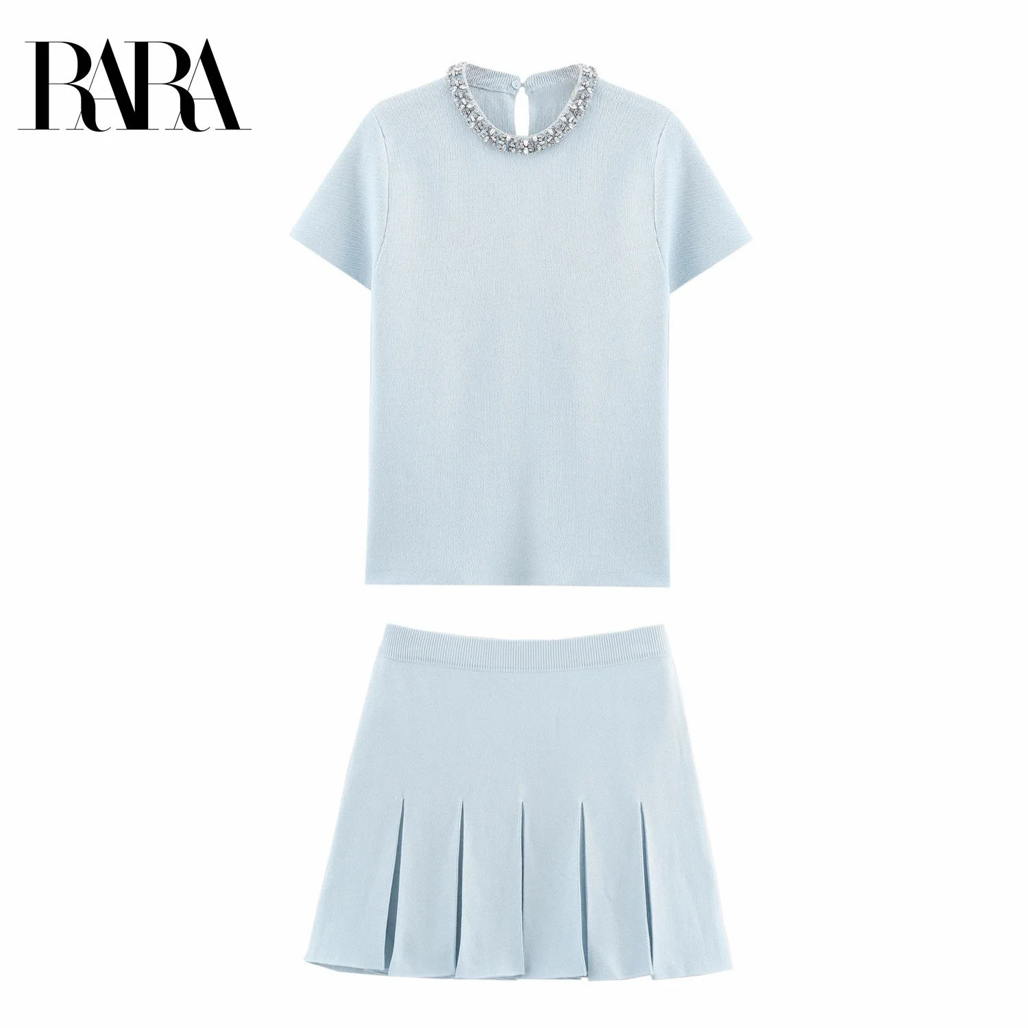 RARA 2025 New Arrival Women's Knit Short Sleeve Top and Pleated Skirt Two - piece Set for Daily and Party Wear
RARA 2025 New Arrival Women's Knit Short Sleeve Top and Pleated Skirt Two - piece Set for Daily and Party Wear
