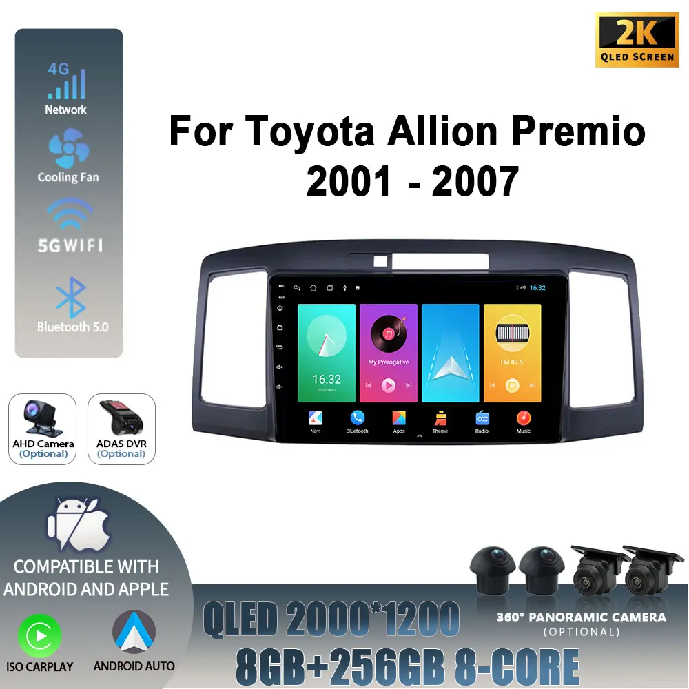 Android 14 Car Radio Multimedia Navigation Player 4G WIFI For Toyota Allion Premio 2001-2007 Head Unit Wireless Carplay Screen
Android 14 Car Radio Multimedia Navigation Player 4G WIFI For Toyota Allion Premio 2001-2007 Head Unit Wireless Carplay Screen