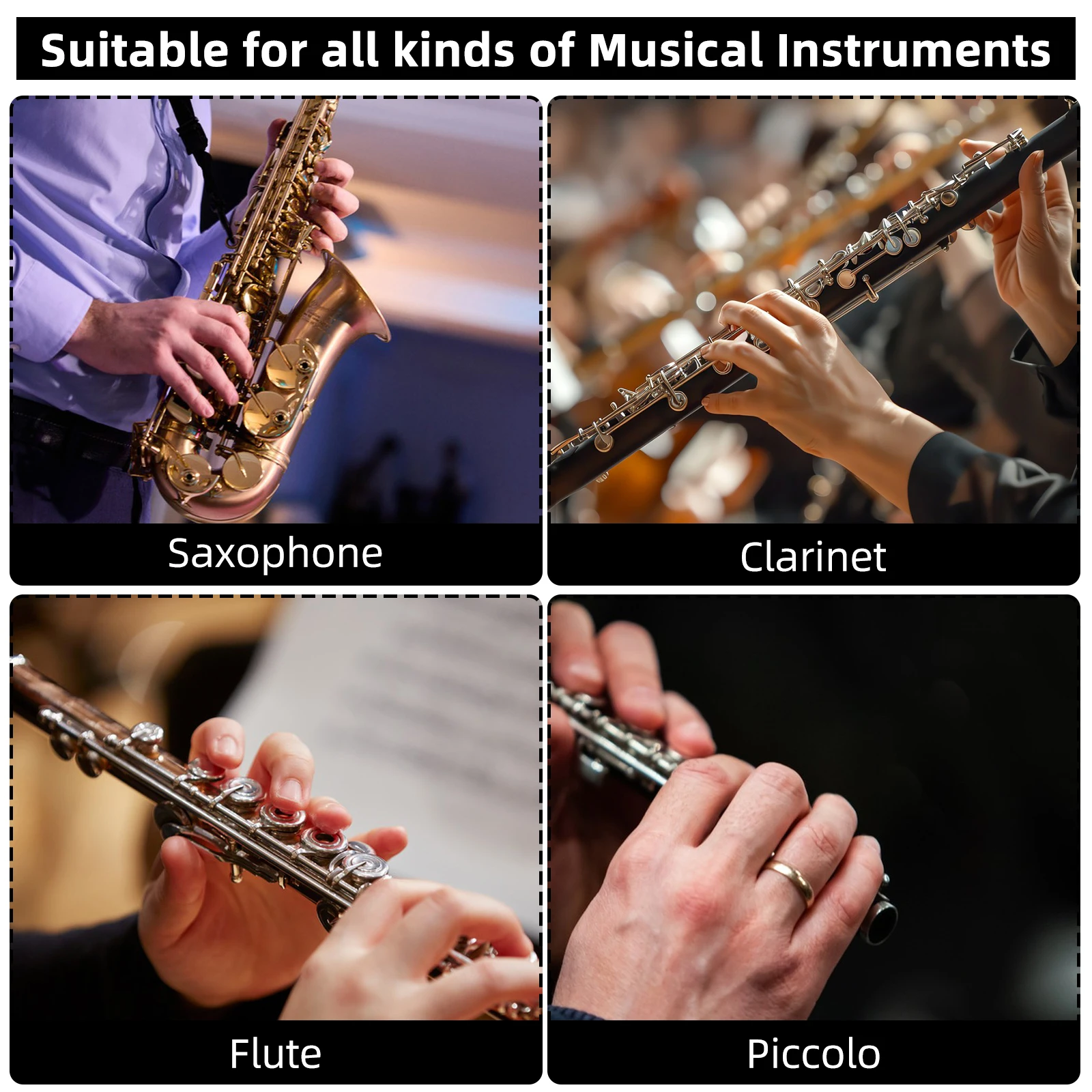 2Pcs Saxophone Clarinet Piccolo Flute Cleaning Cloth Set Strong Oil Water Absorption Scratch Protection Clarinet Cleaning Cloth
2Pcs Saxophone Clarinet Piccolo Flute Cleaning Cloth Set Strong Oil Water Absorption Scratch Protection Clarinet Cleaning Cloth