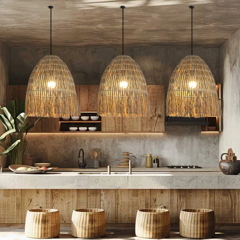South East Asia Handmade Rattan Lighting Antique Restaurant Japanese-style Wabi Sanfeng Hotel B & B Bar Straw Chandelier
South East Asia Handmade Rattan Lighting Antique Restaurant Japanese-style Wabi Sanfeng Hotel B & B Bar Straw Chandelier