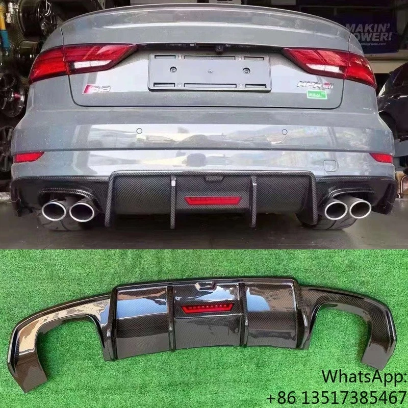 A3 S3 Carbon fiber rear diffuser with light For Audi A3 S3 2017-2020
A3 S3 Carbon fiber rear diffuser with light For Audi A3 S3 2017-2020