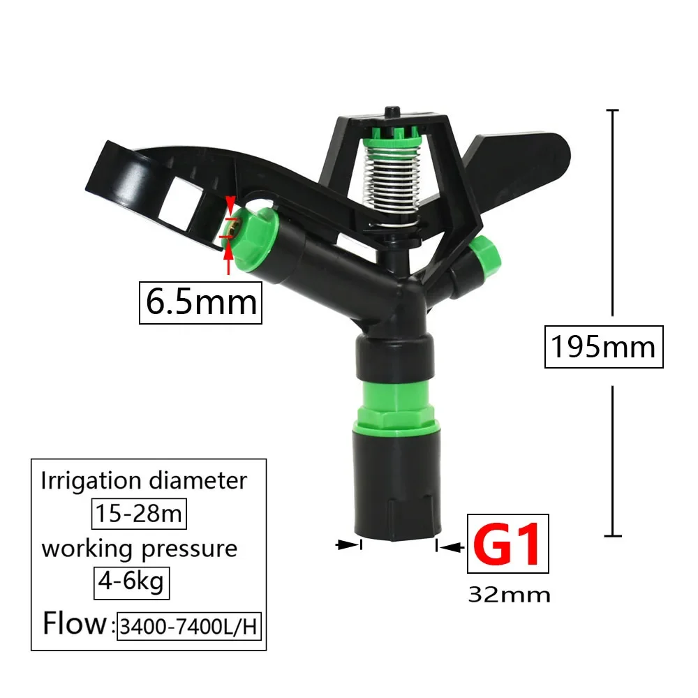 Metal Lawn Sprinkler 1/2 3/4 1" 1.5" 2" Female Thread Wide Coverage Irrigation Rain Gun for Farm Garden Watering
Metal Lawn Sprinkler 1/2 3/4 1" 1.5" 2" Female Thread Wide Coverage Irrigation Rain Gun for Farm Garden Watering