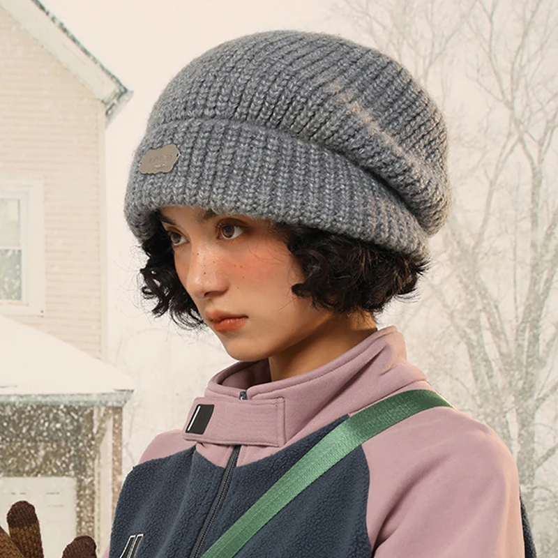 Japan Style Women's Winter Warm Knit Beanie Big Head Ear Flaps Skull Hat With Visor
Japan Style Women's Winter Warm Knit Beanie Big Head Ear Flaps Skull Hat With Visor