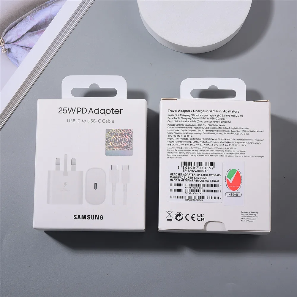 Samsung 25W PD Charger Super Fast Charging For Galaxy S26 S25 Ultra S24 S23 Plus FE A17 A07 M53 M54 F15 A54 Fold 7 6 UK Adapter
Samsung 25W PD Charger Super Fast Charging For Galaxy S26 S25 Ultra S24 S23 Plus FE A17 A07 M53 M54 F15 A54 Fold 7 6 UK Adapter