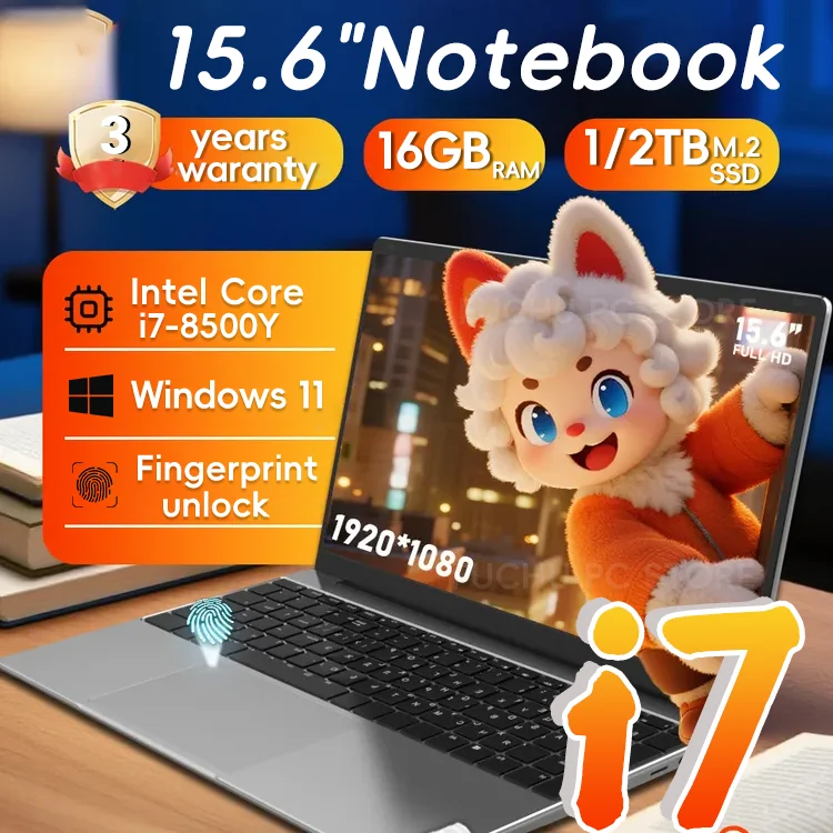 15.6" Windows 11 Pro Laptops Intel Core i7 8500Y Fingerprint unlock 16GB RAM 1TB SSD Office Gamer Study notebook Computer PC
15.6" Windows 11 Pro Laptops Intel Core i7 8500Y Fingerprint unlock 16GB RAM 1TB SSD Office Gamer Study notebook Computer PC