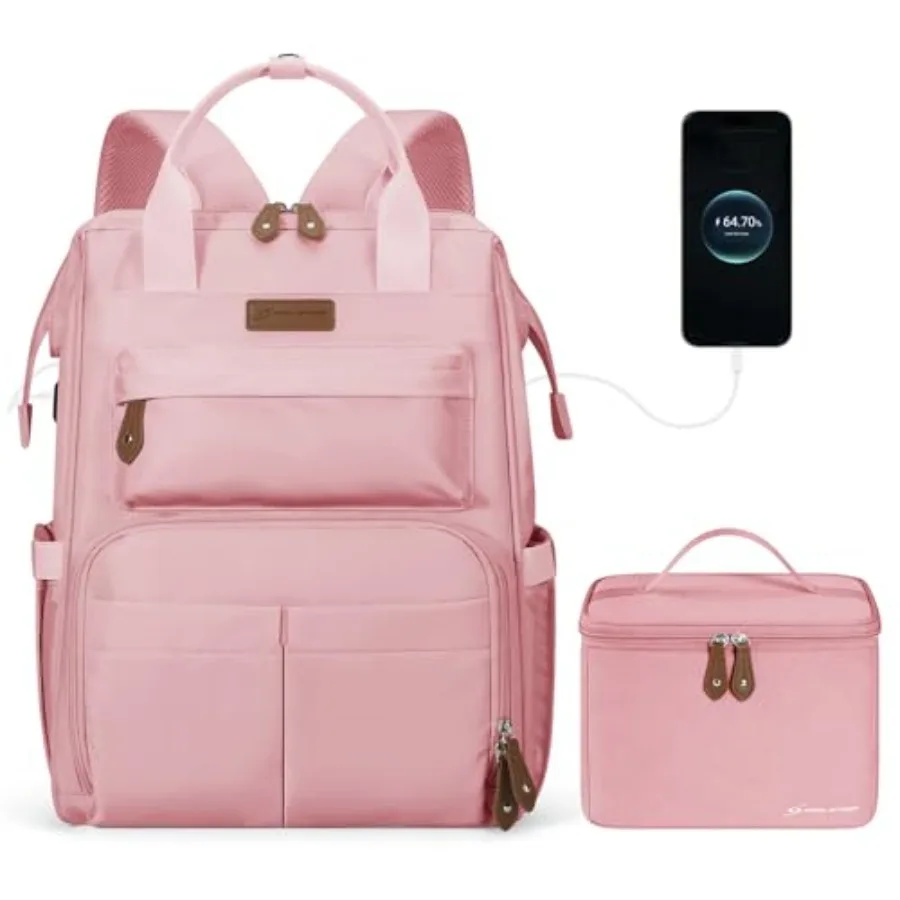 Travel Backpack for Women Men, Laptop Backpack Fits 15.6-17.3 Inch Laptop, Nurse/Work Bag with Insulated Lunch Box
Travel Backpack for Women Men, Laptop Backpack Fits 15.6-17.3 Inch Laptop, Nurse/Work Bag with Insulated Lunch Box