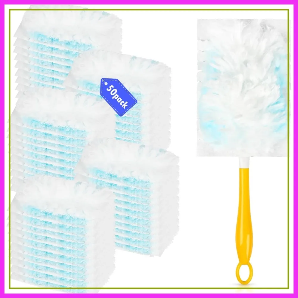 50 Count Multi-Surface Feather Duster Refills Compatible with Swiffer Handle, Heavy Duty Duster Replacement
50 Count Multi-Surface Feather Duster Refills Compatible with Swiffer Handle, Heavy Duty Duster Replacement