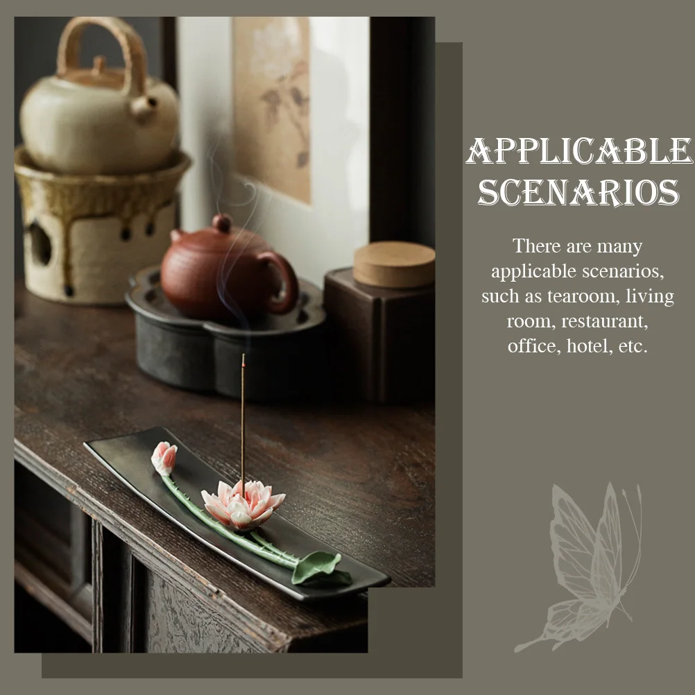 Ceramic Incense Burner Holder Premium Incense Stick Tray for Bedroom Study Sauna Room Meditation and Home Decor 
Ceramic Incense Burner Holder Premium Incense Stick Tray for Bedroom Study Sauna Room Meditation and Home Decor