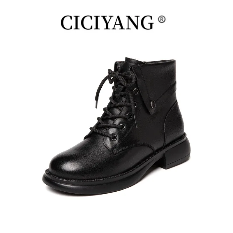 CICIYANG Women Winter Boots New Natural Wool Warm Women Snow Boots Mid-heel Marton Genuine Leather Women Short Boots
CICIYANG Women Winter Boots New Natural Wool Warm Women Snow Boots Mid-heel Marton Genuine Leather Women Short Boots