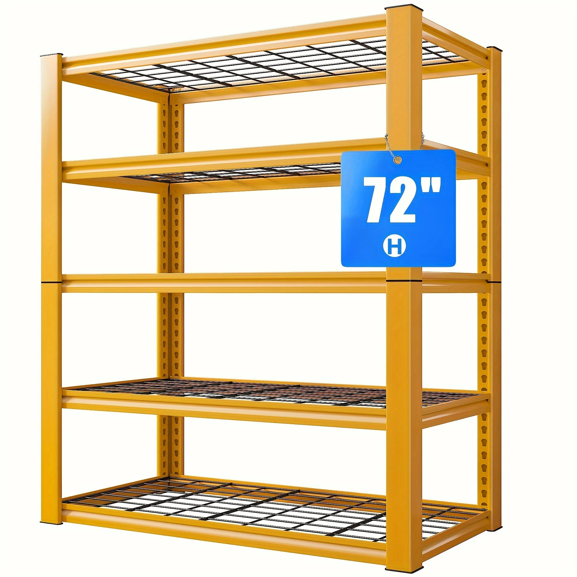 72''H Garage Shelving Heavy Duty Loads 2000 LBS Garage Storage Shelves Heavy Duty Shelving 5 Tier Adjustable Metal Shelves for S
72''H Garage Shelving Heavy Duty Loads 2000 LBS Garage Storage Shelves Heavy Duty Shelving 5 Tier Adjustable Metal Shelves for S