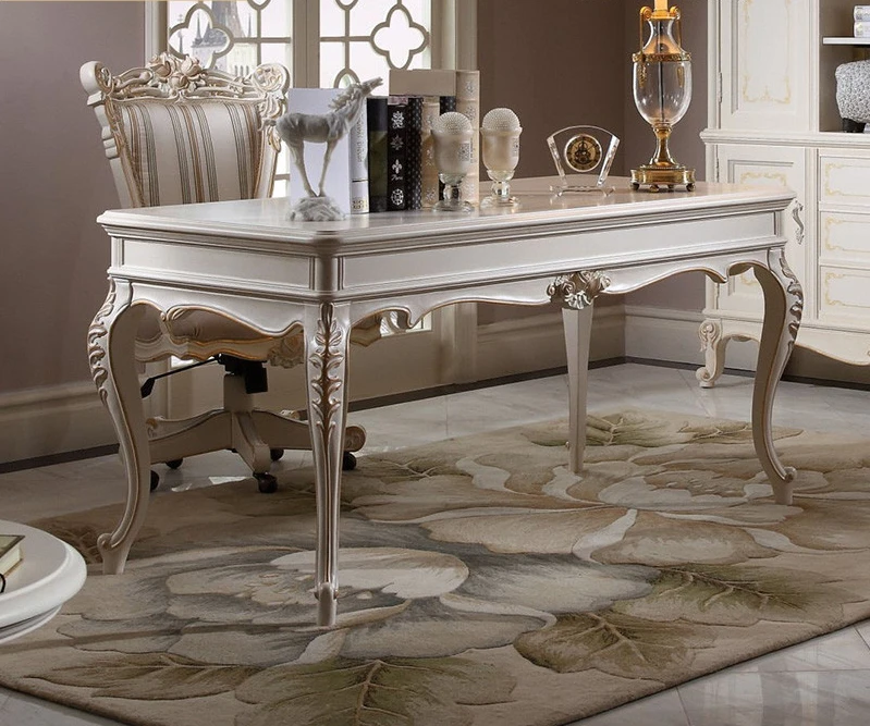 European solid wood desk desk American study furniture white home desk desk
European solid wood desk desk American study furniture white home desk desk