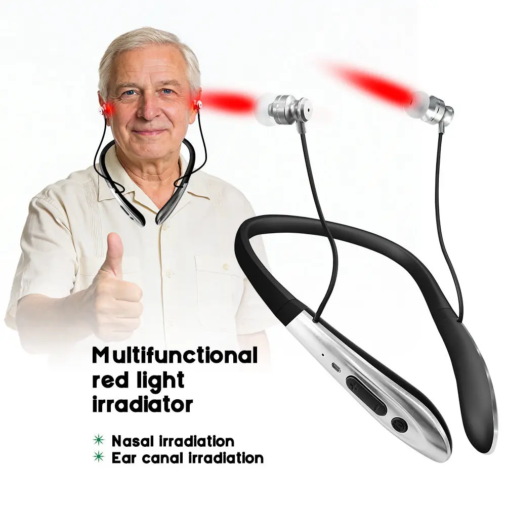 Intelligent Semiconductor Laser Neck Hanging 650nm Tinnitus, Nasal Itching, and Pain Red Light Rehabilitation Therapy Device
Intelligent Semiconductor Laser Neck Hanging 650nm Tinnitus, Nasal Itching, and Pain Red Light Rehabilitation Therapy Device