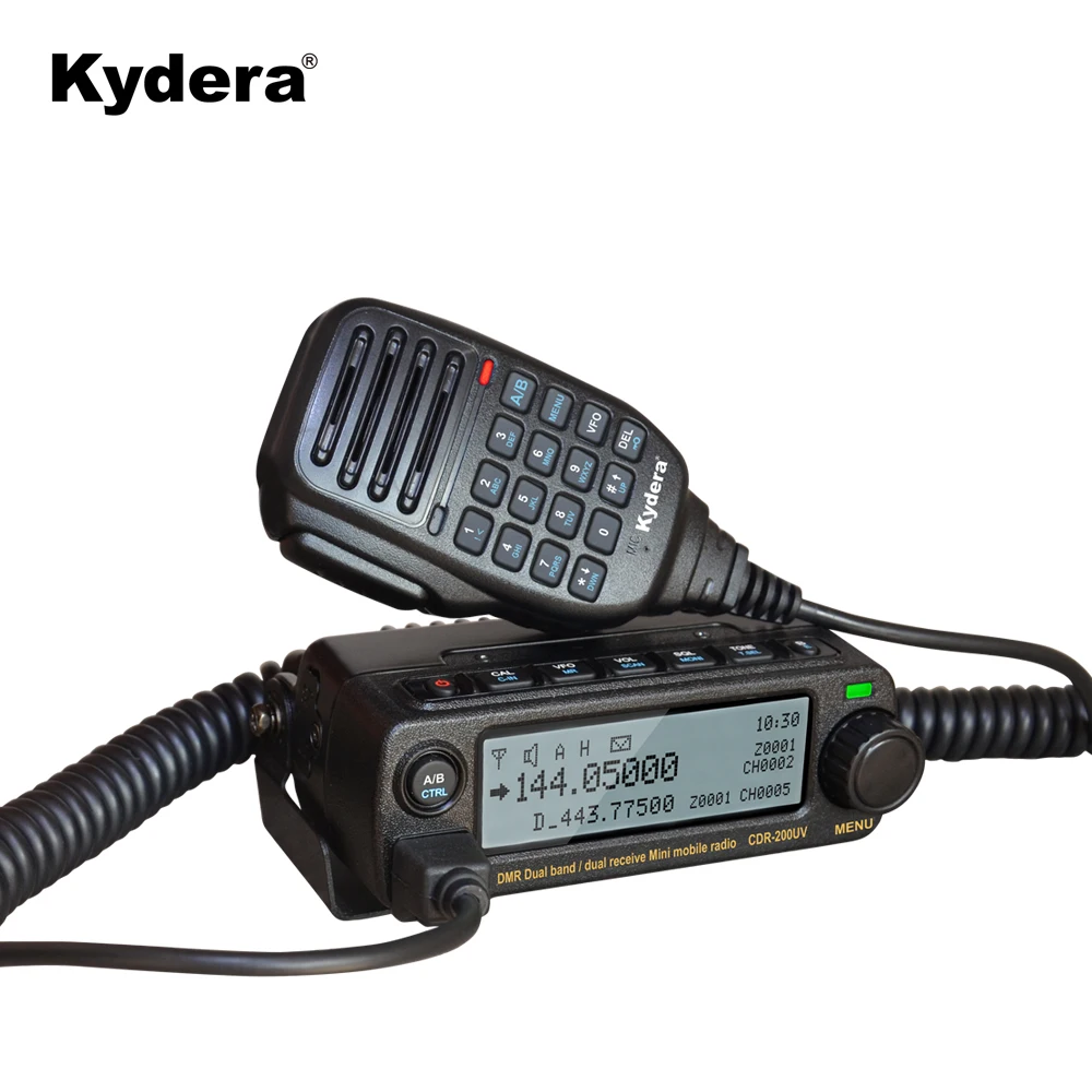 Kydera CDR-200UV dual band DMR mobile radio cheap vhf uhf two way radio with dual receiving
Kydera CDR-200UV dual band DMR mobile radio cheap vhf uhf two way radio with dual receiving
