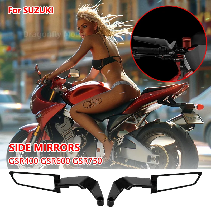 Motorcycle Mirrors Stealth Winglets Mirror Kits To Rotate Adjustable Mirrors For SUZUKI GSR400 GSR600 GSR750
Motorcycle Mirrors Stealth Winglets Mirror Kits To Rotate Adjustable Mirrors For SUZUKI GSR400 GSR600 GSR750