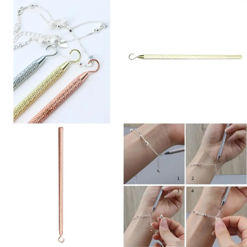 Alloy Jewelry Tool Bracelet Clasp Fastener Helper Hooking Equipment for DIY Tool
Alloy Jewelry Tool Bracelet Clasp Fastener Helper Hooking Equipment for DIY Tool