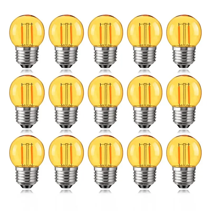 ABKP-15PCS Vintage G40 Light Bulbs 220V E27 Screws Base Sockets LED Globe Bulbs 2000K Warm Yellow LED Filament Bulbs
ABKP-15PCS Vintage G40 Light Bulbs 220V E27 Screws Base Sockets LED Globe Bulbs 2000K Warm Yellow LED Filament Bulbs