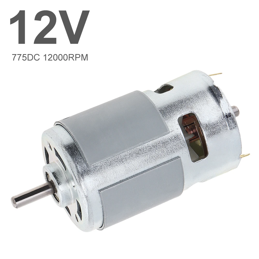 775 DC Motor 12V/24V 12000RPM High-speed Large Torque Motor Ball Bearing Fan Blades for DIY Model Car Small Drill Micro machine
775 DC Motor 12V/24V 12000RPM High-speed Large Torque Motor Ball Bearing Fan Blades for DIY Model Car Small Drill Micro machine