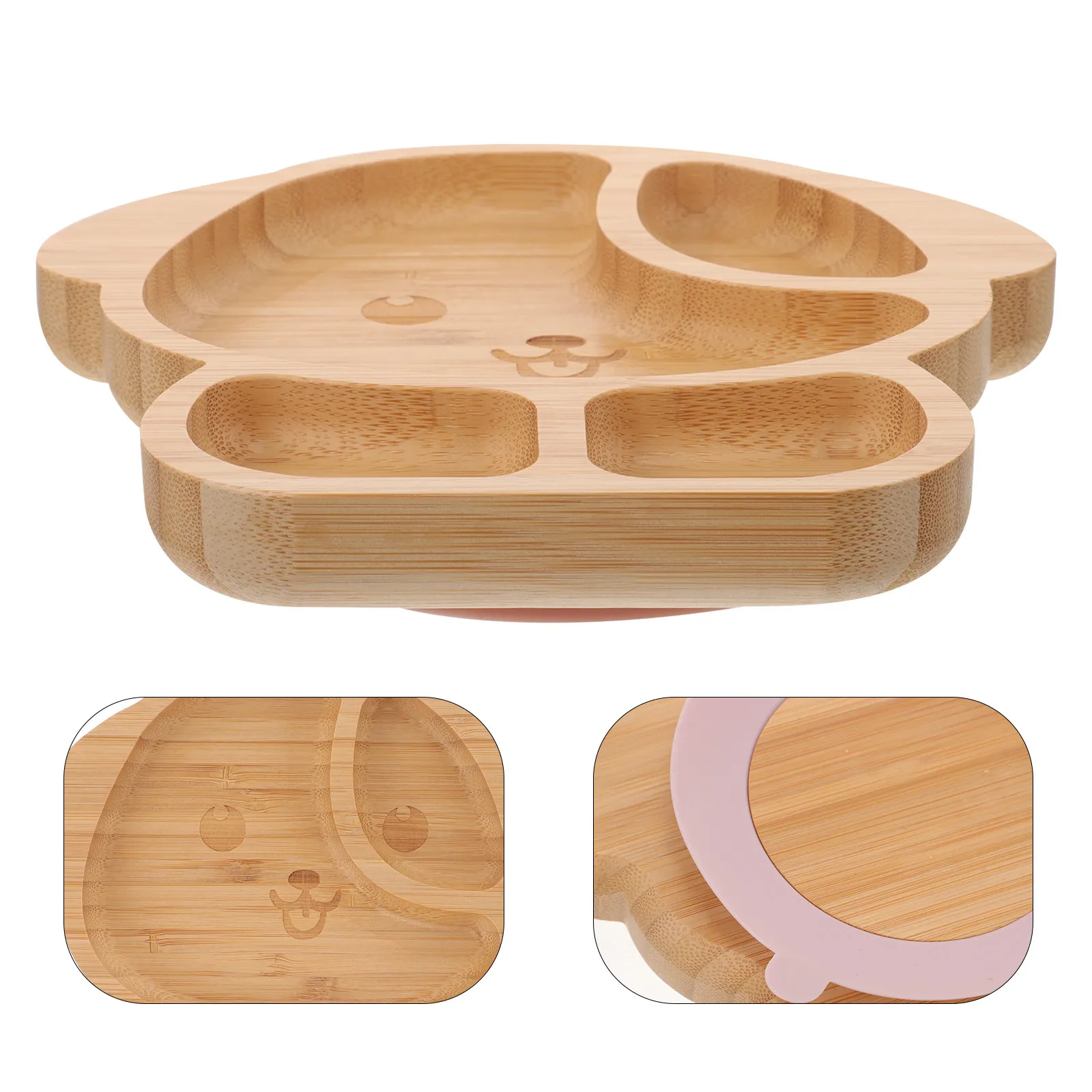 Silicone and Bamboo Divided Plate for Toddlers Strong Suction Cup Food Tray Easy Clean Baby Dining Set Ideal Gift for New
Silicone and Bamboo Divided Plate for Toddlers Strong Suction Cup Food Tray Easy Clean Baby Dining Set Ideal Gift for New