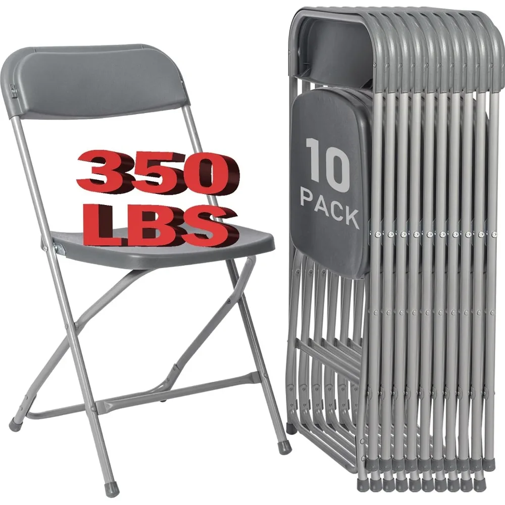 10 Pack Grey Folding Chairs, Plastic Folding Chair for Outside, Indoor Outdoor Portable Commercial Seat with Steel Frame, Foldab
10 Pack Grey Folding Chairs, Plastic Folding Chair for Outside, Indoor Outdoor Portable Commercial Seat with Steel Frame, Foldab