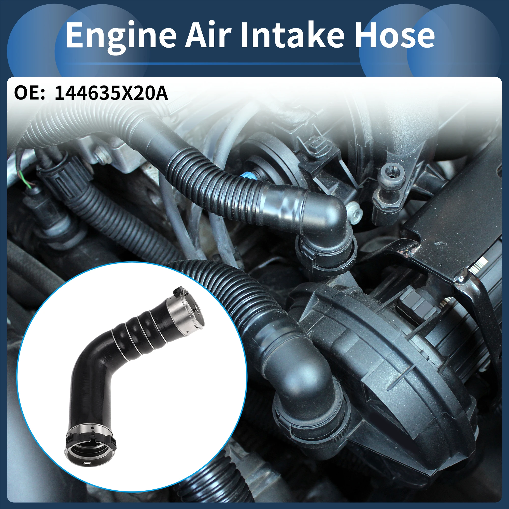 X AUTOHAUX Engine Air Intake Hose for Nissan Air Intake Duct No.144635X20A Metal Hoop
X AUTOHAUX Engine Air Intake Hose for Nissan Air Intake Duct No.144635X20A Metal Hoop