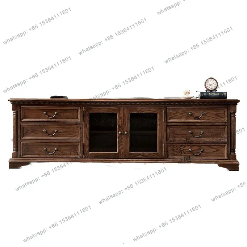 American retro solid wood TV cabinet living room storage locker can be customized furniture
American retro solid wood TV cabinet living room storage locker can be customized furniture