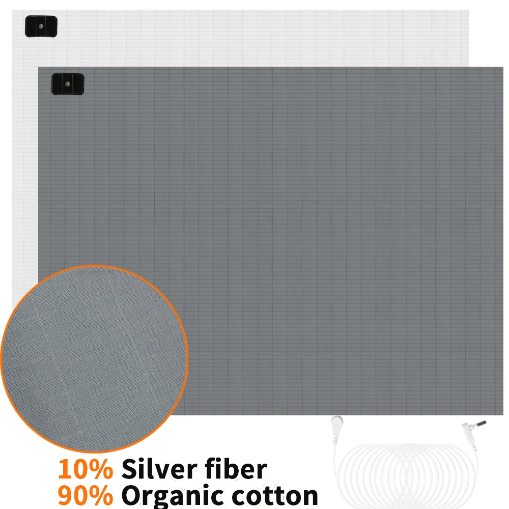 Grounding Flat Bedsheet 10% Silver Fiber+Cotton Material with Grounding Cord Wellness Sleep Bed Mat Stress Release
Grounding Flat Bedsheet 10% Silver Fiber+Cotton Material with Grounding Cord Wellness Sleep Bed Mat Stress Release