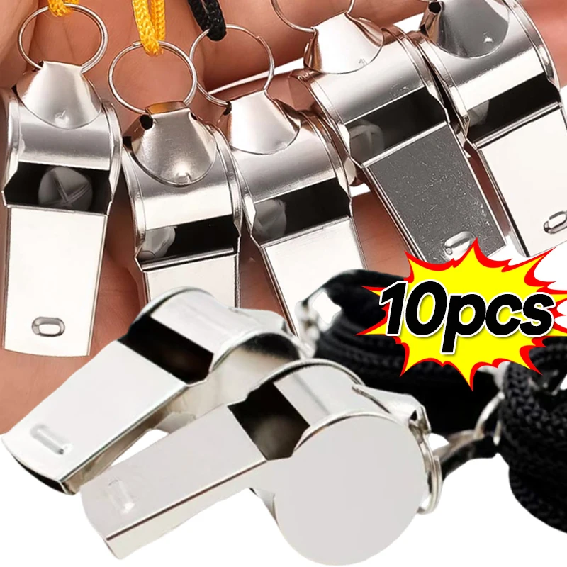Outdoor Professional Referee Super Loud Whistle Cheerleader Sporting Goods for Training Stainless Steel Whistle with Lanyard
Outdoor Professional Referee Super Loud Whistle Cheerleader Sporting Goods for Training Stainless Steel Whistle with Lanyard