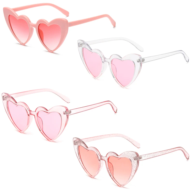 4pcs Sets Heart Style INS Sunglasses Women Classic Pink Sun Glasses Set Heart Shaped Party Eyeglasses Female UV400
4pcs Sets Heart Style INS Sunglasses Women Classic Pink Sun Glasses Set Heart Shaped Party Eyeglasses Female UV400
